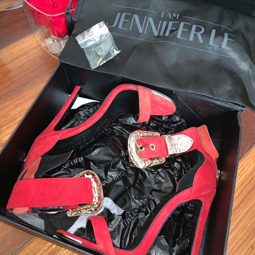 Jennifer Le Accent Heel Sandals